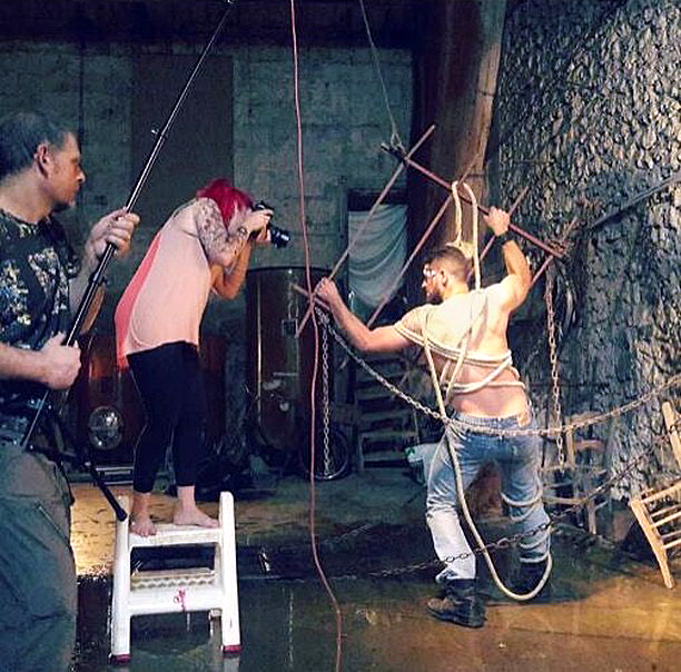 Richard et Rachel Joubi en plein shooting photo.